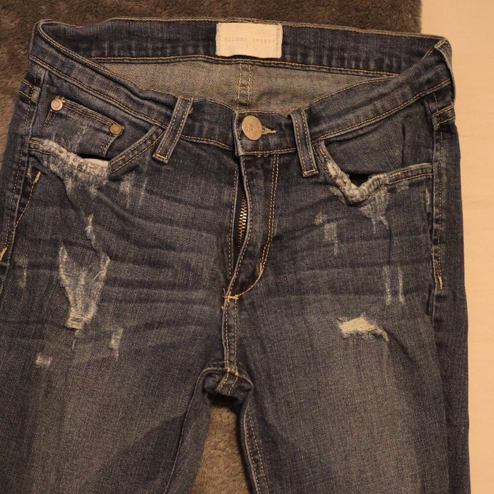 Gilded Intent - Distressed Skinny Jeans - Size 26R